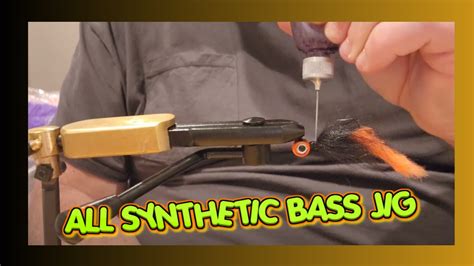 All Synthetic Rabbit Zonker Hair Smallmouth Bass Jig Tie Youtube