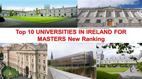 Top Universities In Ireland For Masters New Ranking Youtube