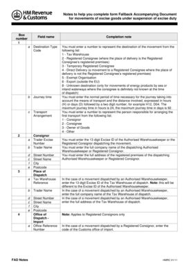 Fillable Online Hmrc Gov Notes To Help You Complete Form Fallback