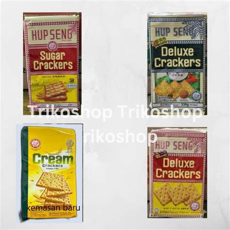 Jual Biskuit Hup Seng Crackers Sugar Manis Cream Asin Cheese Keju