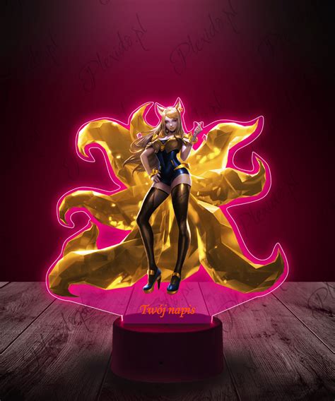 Lampka LED Plexido Z Nadrukiem League Of Legends Ahri KDA Plexido Pl