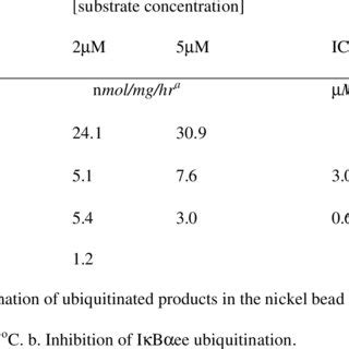 Substrate specificity. | Download Table