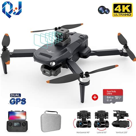 Qj novo kf106 gps zangão 8 kduplo câmera 5g wifi fpv evitar obstáculos