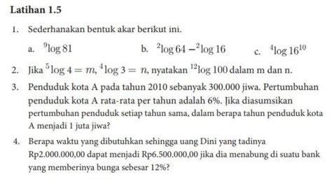 Kunci Jawaban Matematika Kelas 10 Halaman 27 28 Kurikulum Merdeka