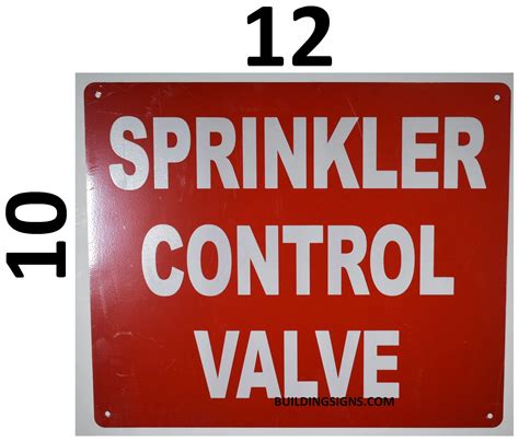 Hpd Signsprinkler Control Valve Sign Aluminum Hpd Sign For Nyc Dob Signs Nyc Your Official