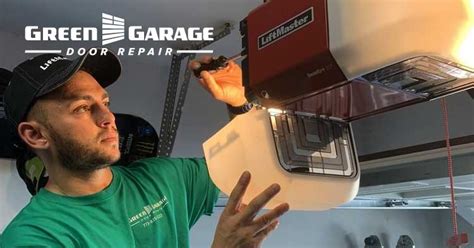 Green Garage Door Repair Broken Garage Door Spring Wheeling IL