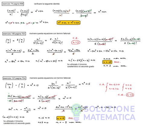 Calcolo Combinatorio Soluzione Matematica