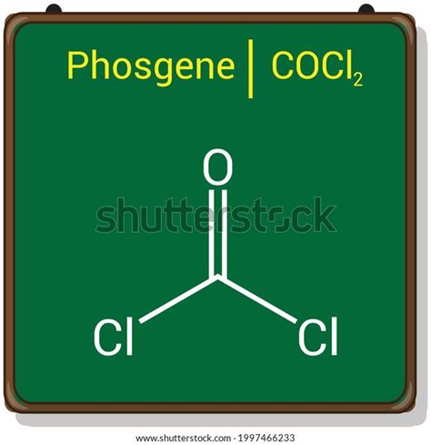 Chemical Structure Phosgene Cocl2 Stock Vector Royalty Free 1997466233 Shutterstock