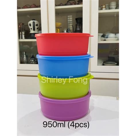 Tupperware Summer Fresh Round Small 4 950ml Shopee Malaysia