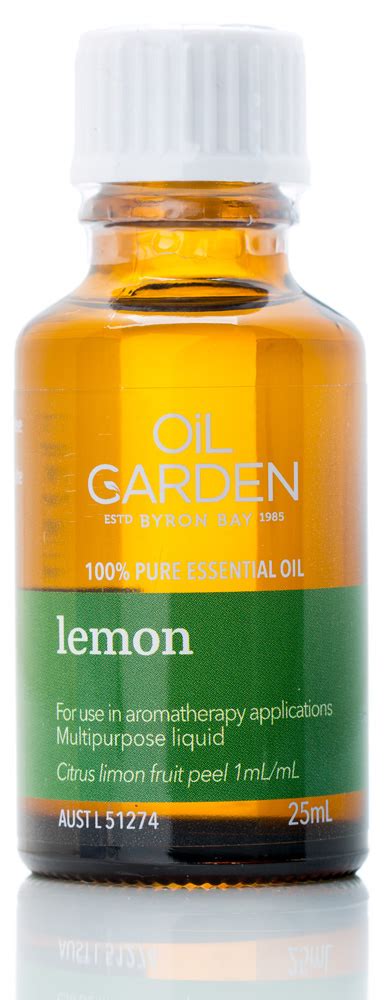 Oil Garden Aromatherapy Lemon Oil 25ml - Health Food Direct