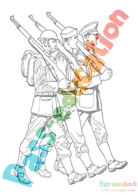 Coloriage Militaire Gratuit Imprimer Dessins D Taill S Pour Enfants