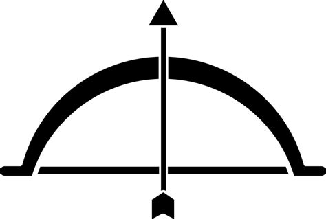 Bow and arrow icon or symbol. 24243346 Vector Art at Vecteezy