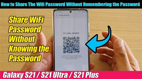 Galaxy S21ultraplus How To Share The Wifi Password Without