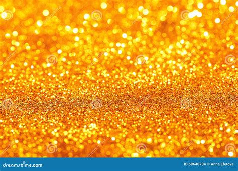 Golden Glitter Bokeh Background Stock Photo Image Of Glamorous