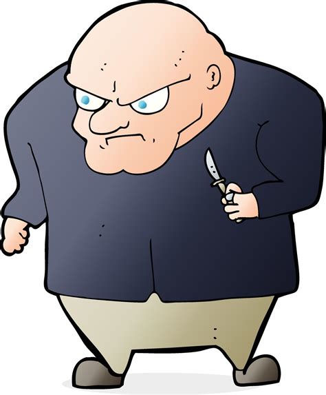 Cartoon Evil Man 12283450 Vector Art At Vecteezy