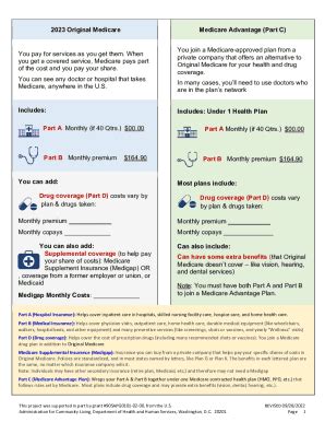 Fillable Online 2023 Original Medicare Medicare Advantage Part C You