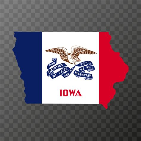 Iowa state flag. Vector illustration. 13430929 Vector Art at Vecteezy