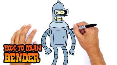 How To Draw Bender Futurama Youtube