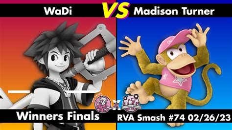 RVA Smash 74 Madison Turner Diddy Kong Vs WaDi Sora WINNERS