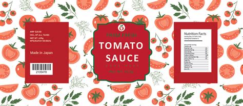 Fram Fresh Tomato Sauce Label Design On Behance