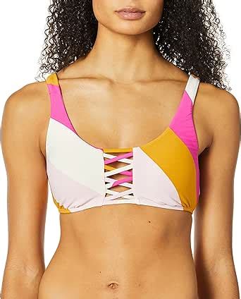 Billabong Women S Standard Soul Stripe Tank Bikini Top Multi XL At