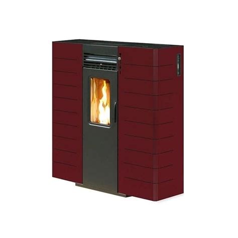 Termostufa A Pellet King Slim 16 Bordeaux 320 M3 16 1 KW 90822