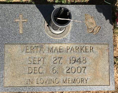 Verta Mae Ackers Parker Find A Grave Memorial