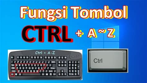 Fungsi Tombol Control Ctrl Pada Keyboard Laptop Youtube