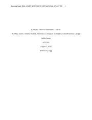 Company Financial Statements Analysis Docx Running Head Wal Mart And