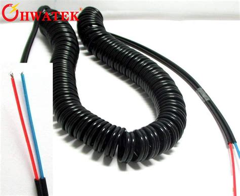 High Flexibility Electrical Coiled Extension Lead Curly Cord Cable ...