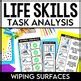 Life Skills Visual Task Analysis Wiping Surfaces Special Education