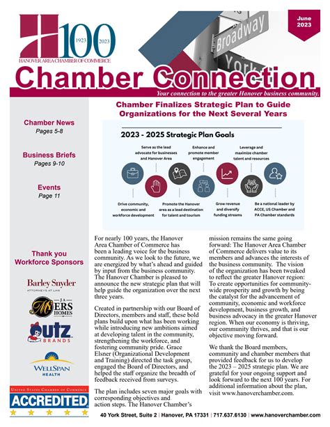 Chamber Connection - June 2023 by Hanover Area Chamber of Commerce - Issuu
