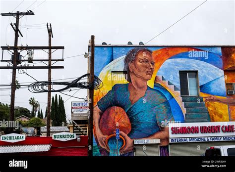 Murals In Los Angeles California Usa Stock Photo Alamy