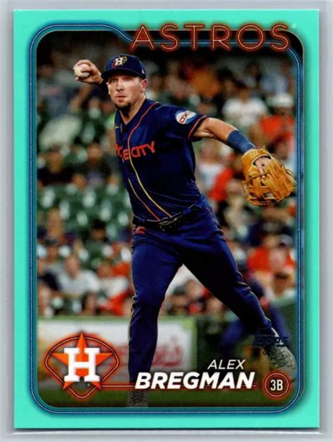 2024 TOPPS BASEBALL Aqua Fanatics Alex Bregman 84 Houston Astros EUR 1