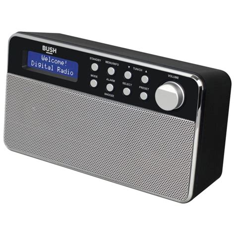 Bush Stereo DAB Radio Black DAB Digital Radios Home Audio Audio