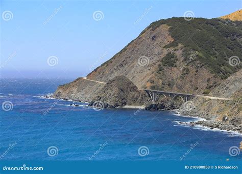 Bixby Creek Bridge stock photo. Image of architecture - 210900858