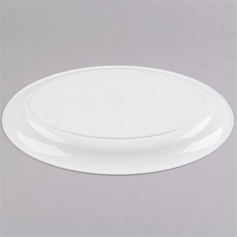 Fineline Wh Platter Pleasers X White Plastic Oval Cater