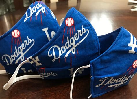 LA Dodgers Face Masks - Etsy