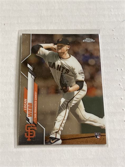 Topps Chrome Logan Webb Rc For Sale Online Ebay