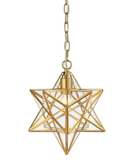 Moravian Star Pendant Light Clear Glass Shelly Lighting