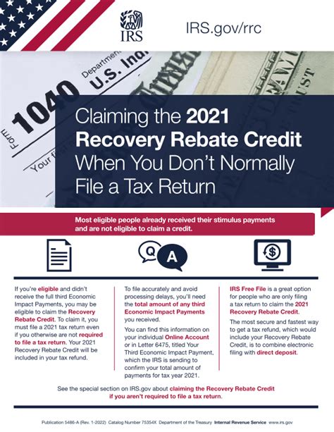 2022 Tax Return Recovery Rebate Credit Recovery Rebate