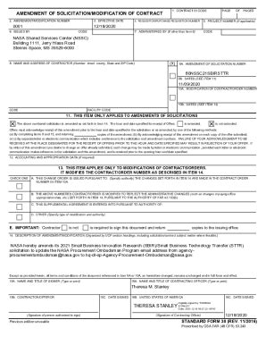 Fillable Online Sbir Gsfc Nasa NASA Shared Services Center NSSC Fax