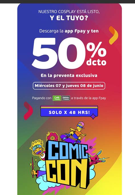 Benja Félix on Twitter 50 dcto preventa comicon con Fpay