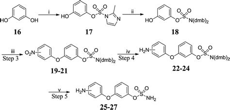 Synthesis Of Biaryl Ether Sulfamates Reagents And Conditions