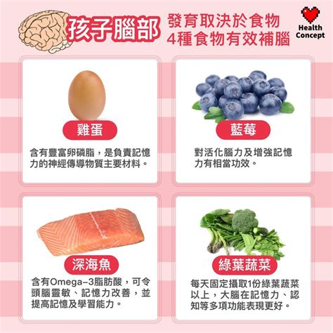 營養食品】孩子腦部發育取決於食物 4種食物有效補腦 Health Concept