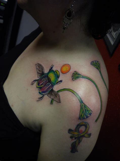 Scarab and Papyrus Tattoo 2011 by FantasyWench on DeviantArt