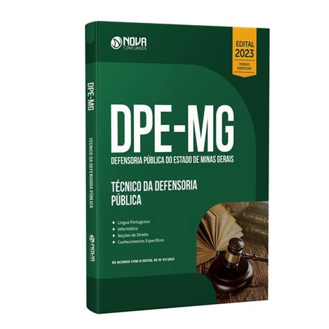 Apostila Completa Dpe Mg T Cnico Da Defensoria P Blica Shopee