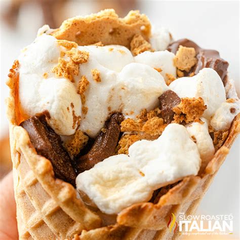 Campfire Smores Cones The Slow Roasted Italian