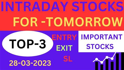 Intraday Stocks For Tomorrow Best Stocks Selection 28 03 2023