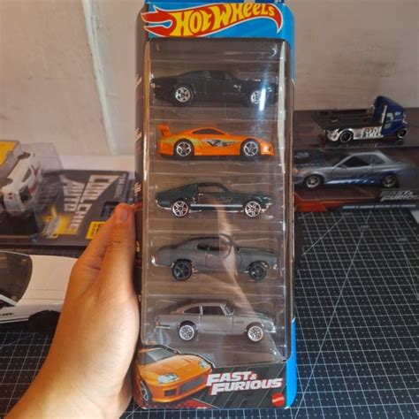 Jual Hot Wheels 5 Giftpack Fast Furious Toyota Supra Orange Hotwheels FNF Shopee Indonesia